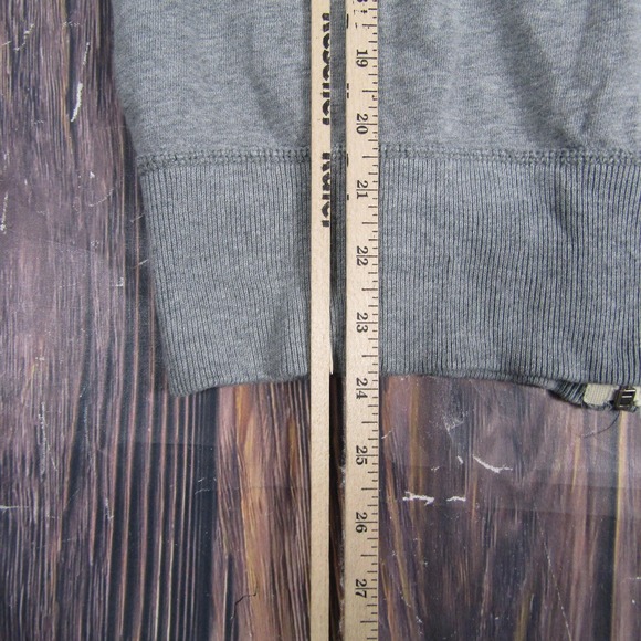American Eagle Outfitters Hoodie Mens XS Gray Full Zip Fleece Vintage Fit Eagle - Picture 5 of 5